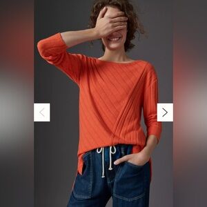 Maeve Devine Orange Tunic Top – Size S